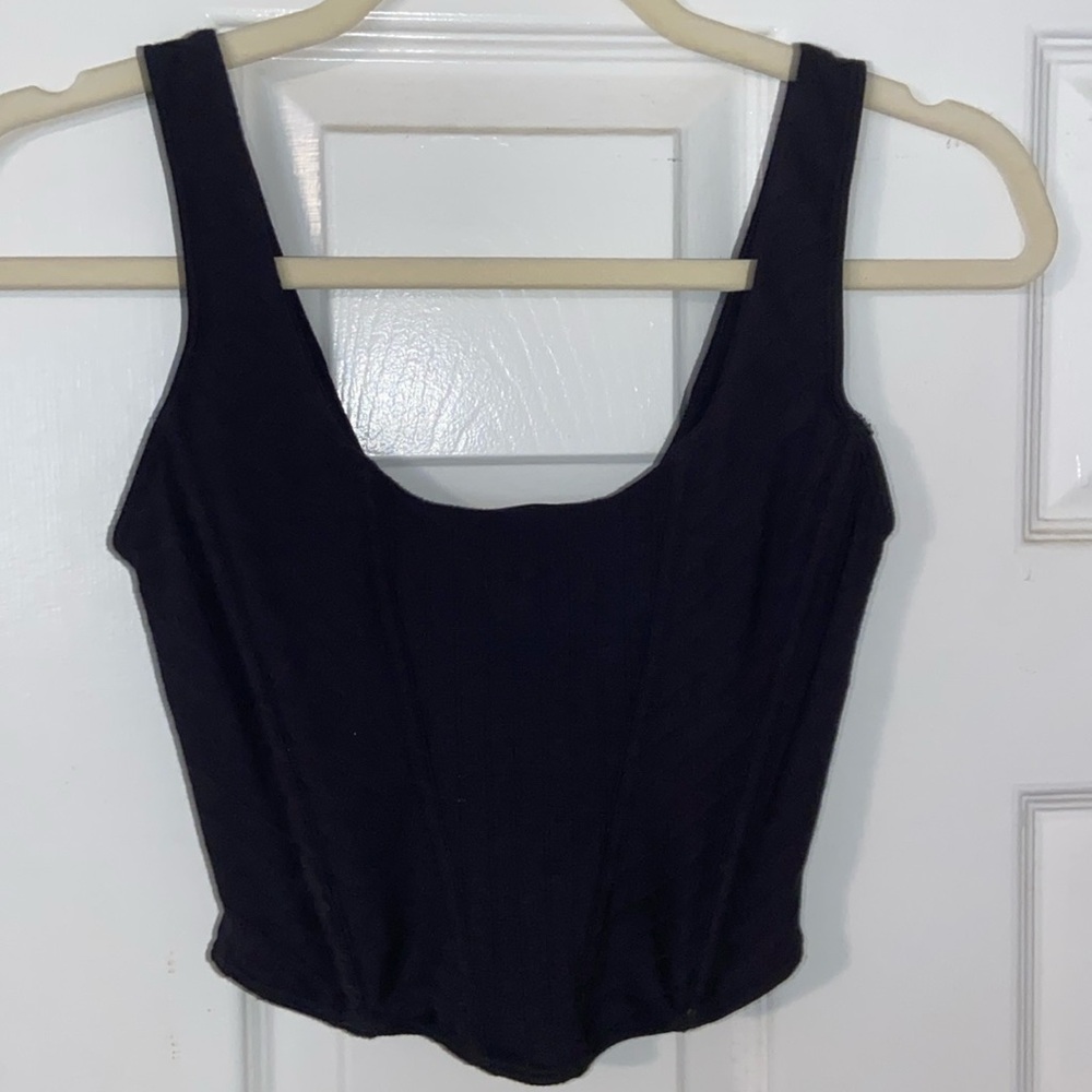 black corset top